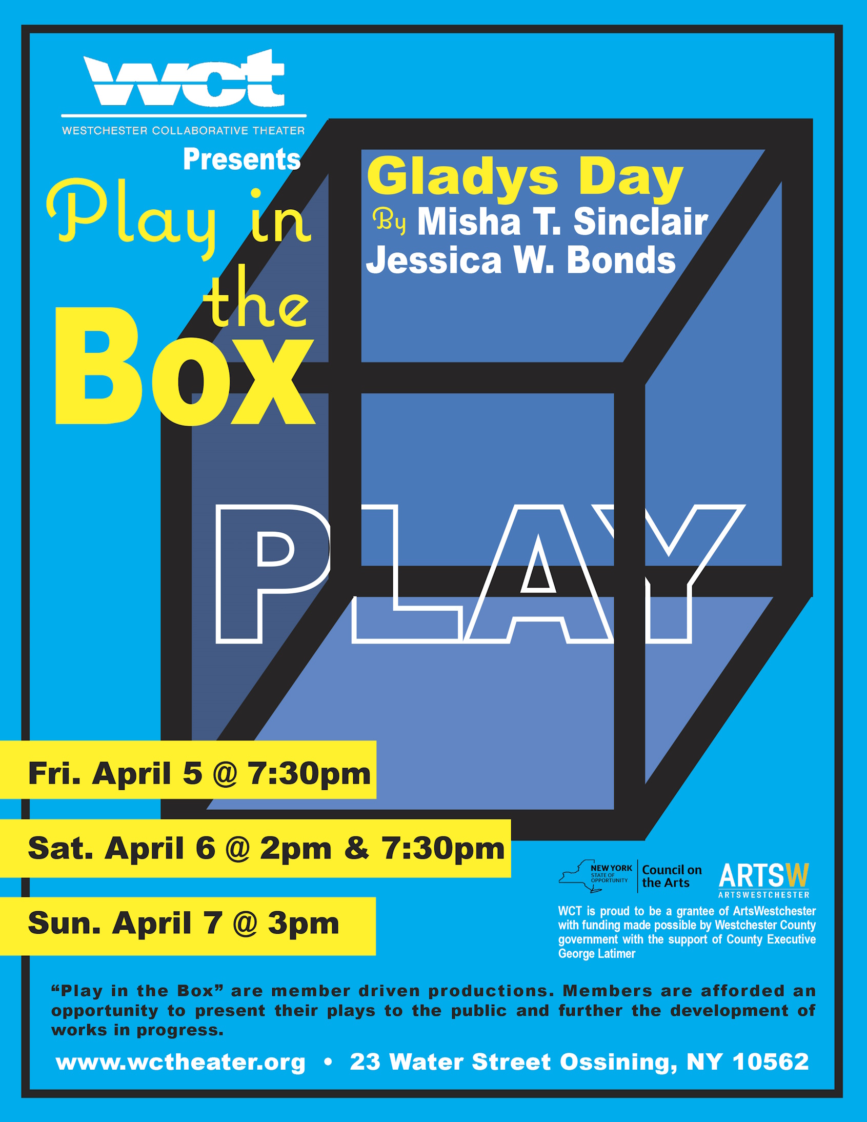 GLADYS DAY PLAY BOX Poster